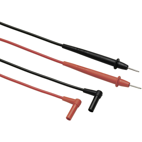 Fluke TL75-1 Sicherheits-Messleitungs-Set [Lamellenstecker 4mm - Prüfspitze] 1.20m Schwarz, Rot 1St.