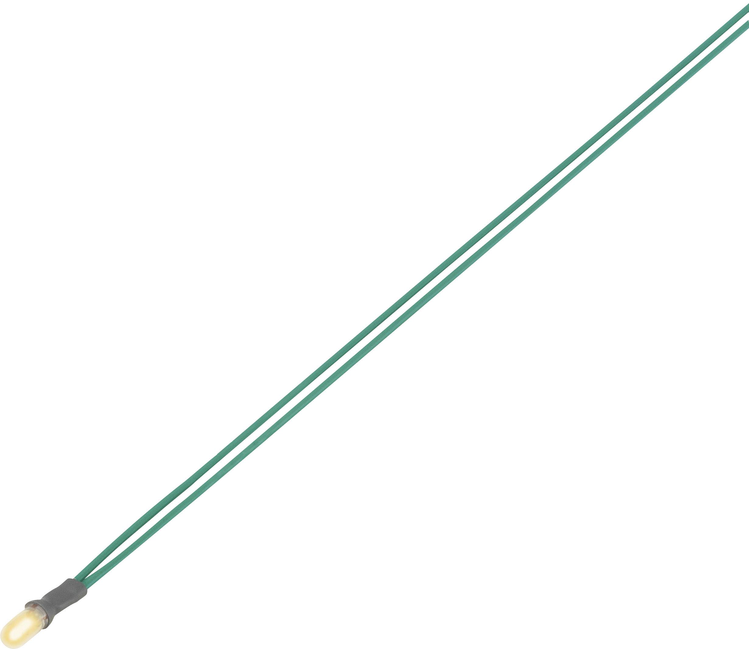 1243931 Miniatur Glühlampe 6.30V 0.35W Anschlusskabel Grün