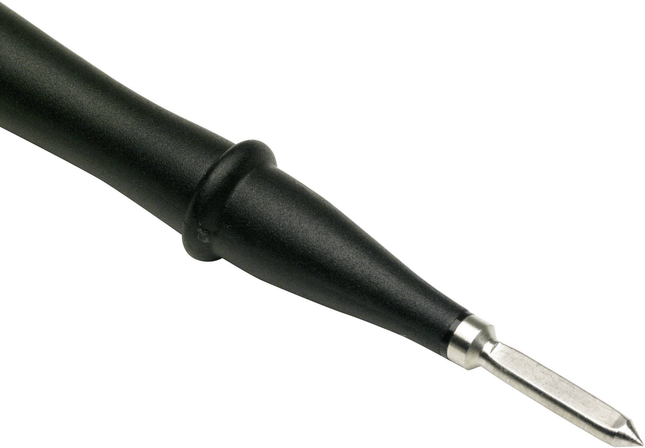 Ein schwarzer Schraubendrehergriff mit metallischer Spitze, links im Bild, zeigt diagonale Ausrichtung von oben nach unten.