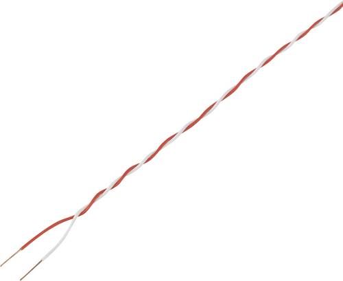 TRU Components 1572354 Schaltdraht 2 x 0.20 mm² Rot, Weiß 20 m
