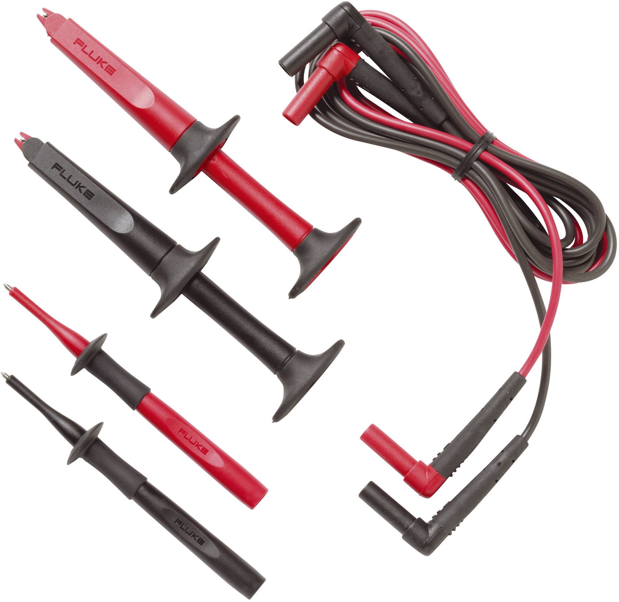 Fluke TL220-1 Sicherheits-Messleitungs-Set Lamellenstecker 4 mm Lamellenstecker 4 mm 1.50 m Schwarz, Rot 1 Set