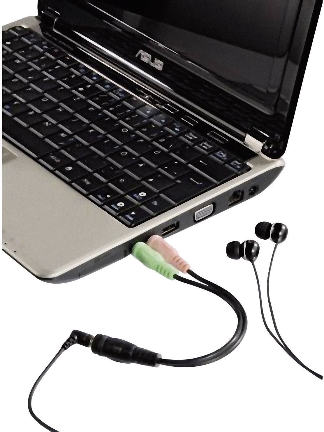 Hama 54572 Klinke Audio Anschlusskabel [2x Klinkenstecker 3.5 mm - 1x Klinkenbuchse 3.5 mm] 10.00 c