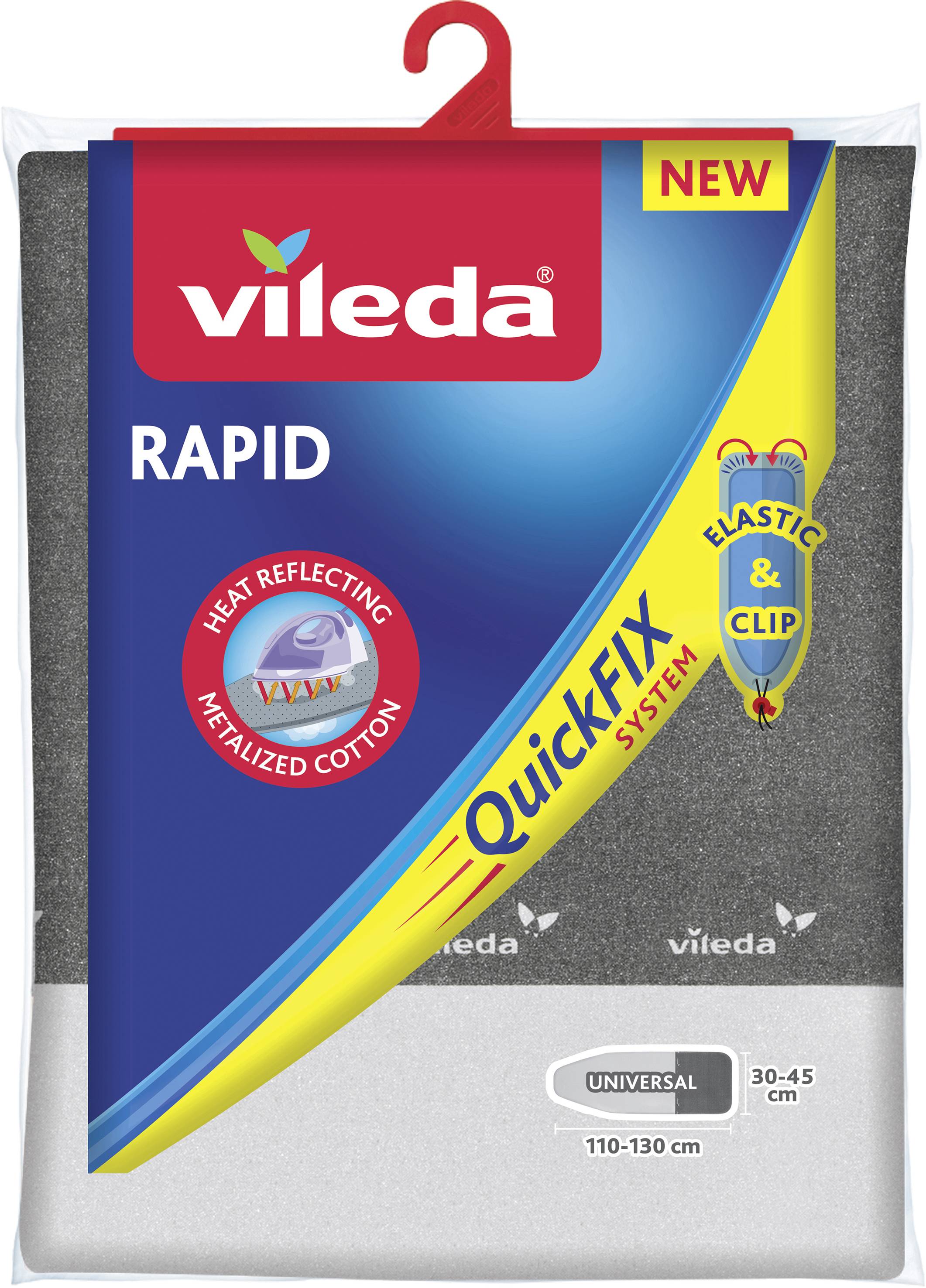 Vileda 1000918 Bügeltischbezug 1 St. Silber-Grau