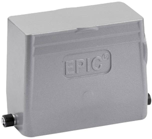 Graues rechteckiges Gehäuse mit der Aufschrift 'EPIC' auf der Vorderseite, vermutlich ein elektrisches Anschlussgehäuse.