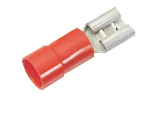 LAPP 63101050 Flachsteckhülse Steckbreite: 6.3 mm Steckdicke: 0.8 mm 180 ° Teilisoliert Rot 100 St.