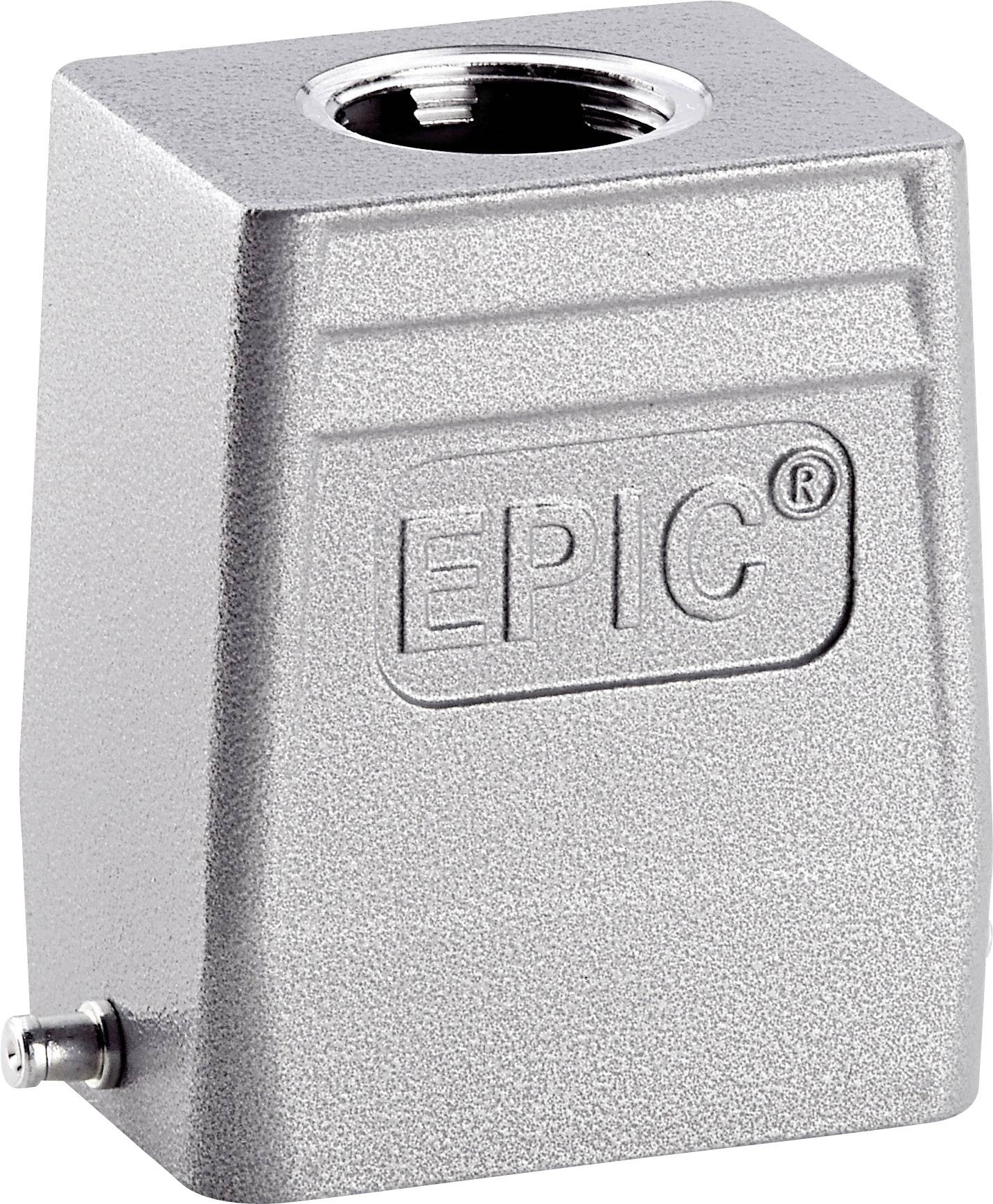 Metallgehäuse mit EPIC-Logo, verwendet für industrielle Steckverbindungen.