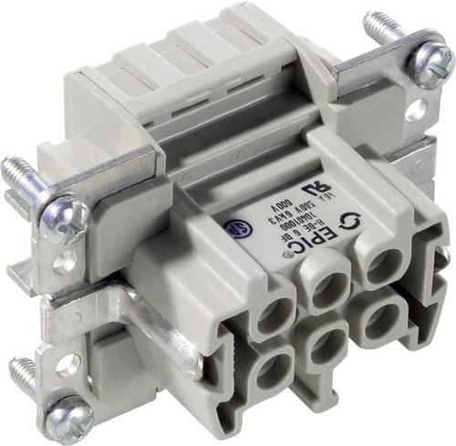 LAPP 10401000 Buchseneinsatz EPIC® H-B 6 Gesamtpolzahl 6 + PE 10 St.