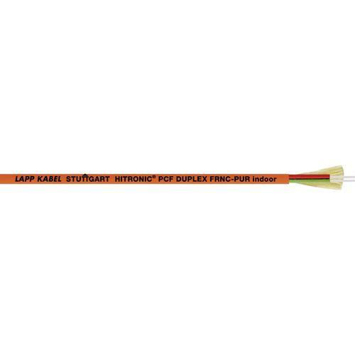 LAPP 28320702-100 Glasfaserkabel Hitronic PCF 200/230 µ Duplex Orange 100m
