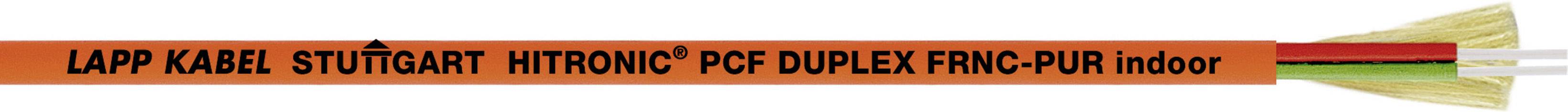 LAPP 28320702/100 Glasfaserkabel Hitronic PCF 200/230 µ Duplex Orange 100m