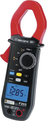 Chauvin Arnoux F203 Stromzange, Hand-Multimeter digital CAT III 1000 V, CAT IV 600V Anzeige (Counts)