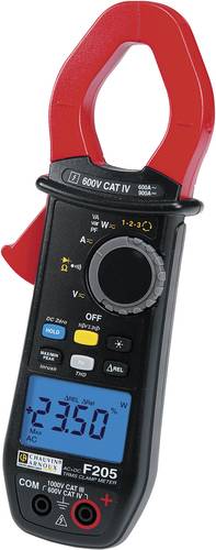 F205 Stromzange, Hand-Multimeter digital CAT III 1000 V, CAT IV 600V Anzeige (Counts)