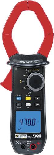 Chauvin Arnoux F605 Stromzange, Hand-Multimeter digital CAT IV 1000V Anzeige (Counts): 10000