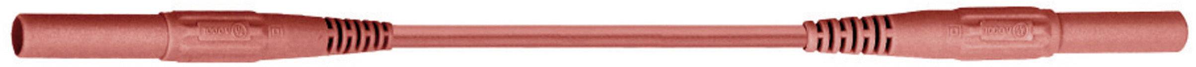 Stäubli XMF-419 Sicherheits-Messleitung Lamellenstecker 4mm Lamellenstecker 4mm 1.00m Rot 1St.