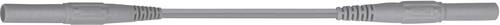 Stäubli XMF-419 Sicherheits-Messleitung [Lamellenstecker 4mm - Lamellenstecker 4 mm] 1.50m Grau