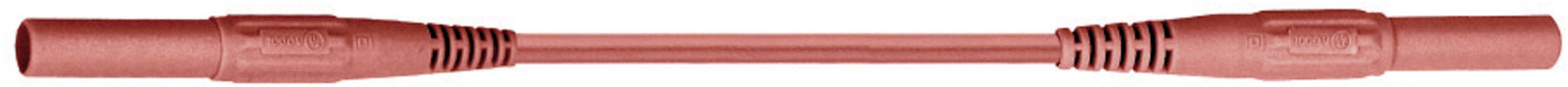Stäubli XMF-419 Sicherheits-Messleitung Lamellenstecker 4mm Lamellenstecker 4mm 1.00m Rot 1St.