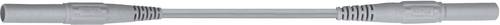 Stäubli XMS-419 Sicherheits-Messleitung [Lamellenstecker 4mm - Lamellenstecker 4 mm] 1.00m Grau