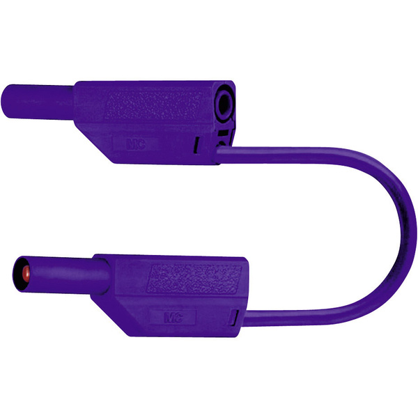 Stäubli SLK425-E Sicherheits-Messleitung [Lamellenstecker 4 mm - Lamellenstecker 4 mm] 0.50 m Violett 1 St.