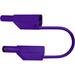 Stäubli SLK425-E Sicherheits-Messleitung [Lamellenstecker 4mm - Lamellenstecker 4 mm] 0.75m Violett