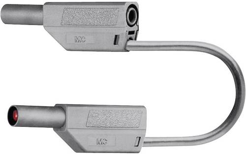 Stäubli SLK425-E Sicherheits-Messleitung [Lamellenstecker 4mm - Lamellenstecker 4 mm] 25.00cm Schwa