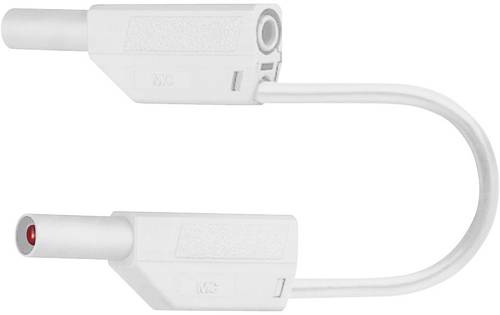 Stäubli SLK425-E Sicherheits-Messleitung [Lamellenstecker 4mm - Lamellenstecker 4 mm] 1.50m Weiß
