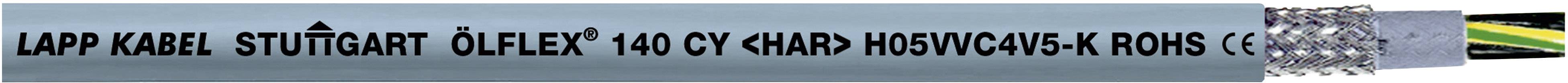 'Nahaufnahme eines Kabels mit der Aufschrift: LAPP KABEL STUTTGART ÖLFLEX 110 CY 1X0.5 MM² K1.5/0.5'.