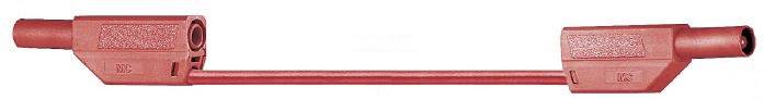 Stäubli SLK425-E Sicherheits-Messleitung [Lamellenstecker 4mm - Lamellenstecker 4 mm] 0.50m Rot 1St.