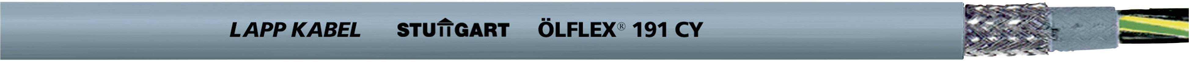 Graues Elektrokabel mit der Aufschrift 'LAPP KABEL', 'STUTTGART', 'ÖLFLEX 191 CY'.