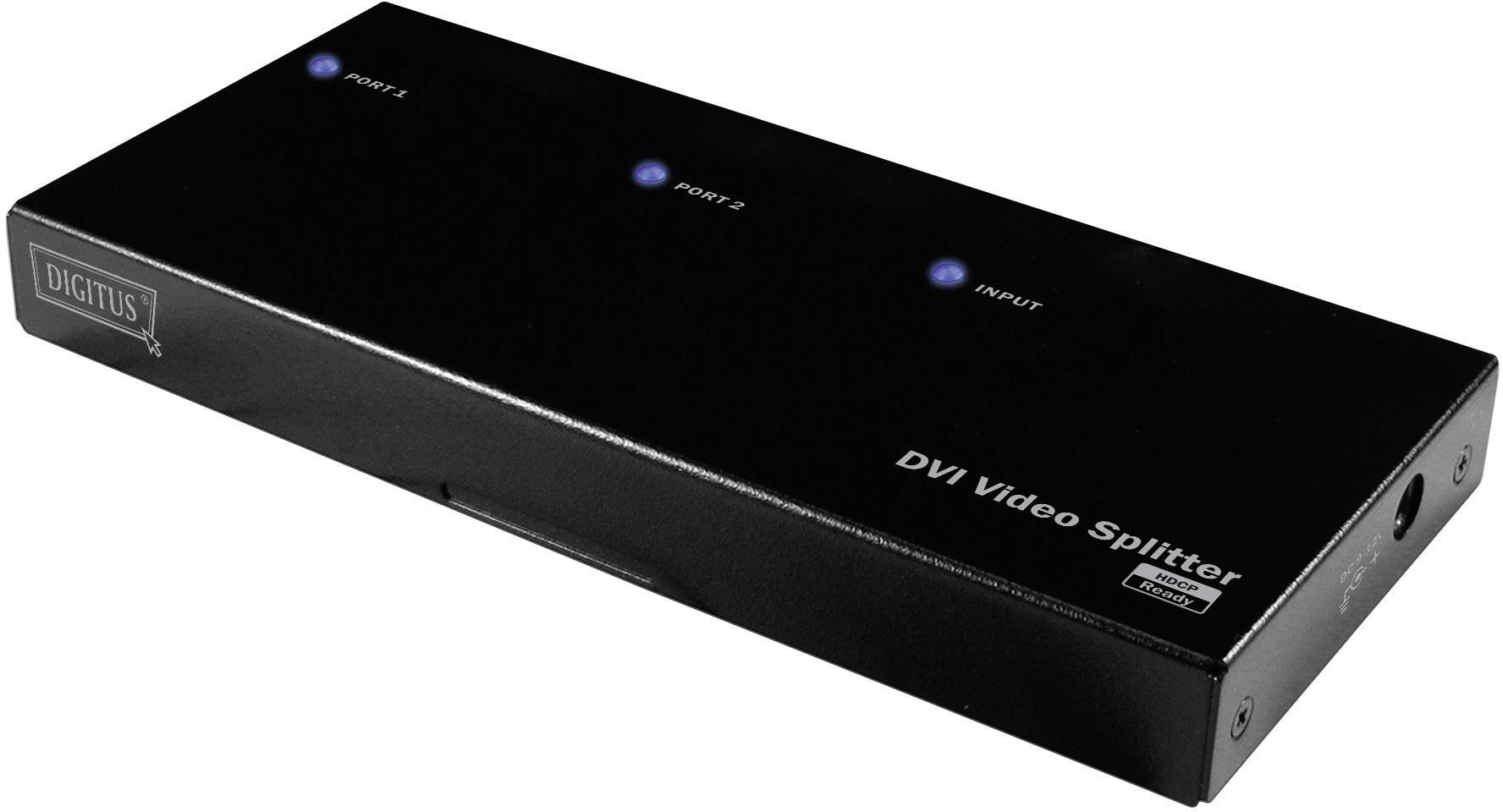 Digitus DS-41211 2 Port DVI-Splitter 1920 x 1200 Pixel Schwarz