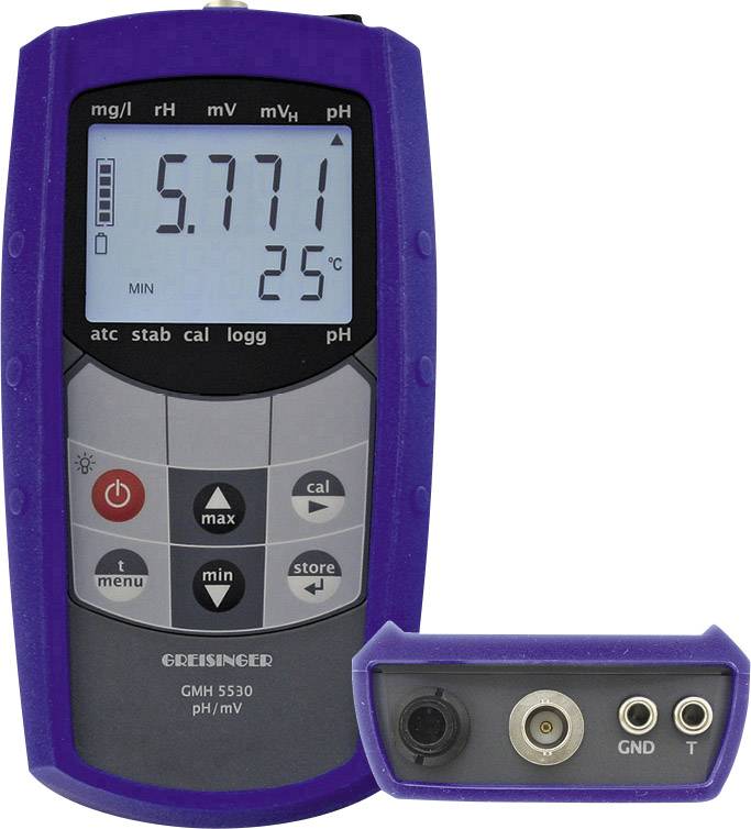 Greisinger Kombi-Messgerät GMH 5530 pH-Wert, Redox (ORP) 2.00 - 16.00 pH kalibriert Werksstandard (ohne Zertifikat)