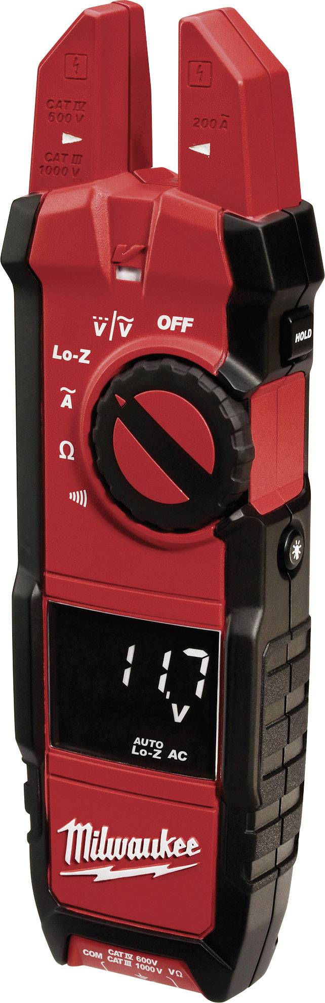 Milwaukee 2205-40 Stromzange, Hand-Multimeter digital CAT III 1000 V, CAT IV 600 V Anzeige (Counts): 4000
