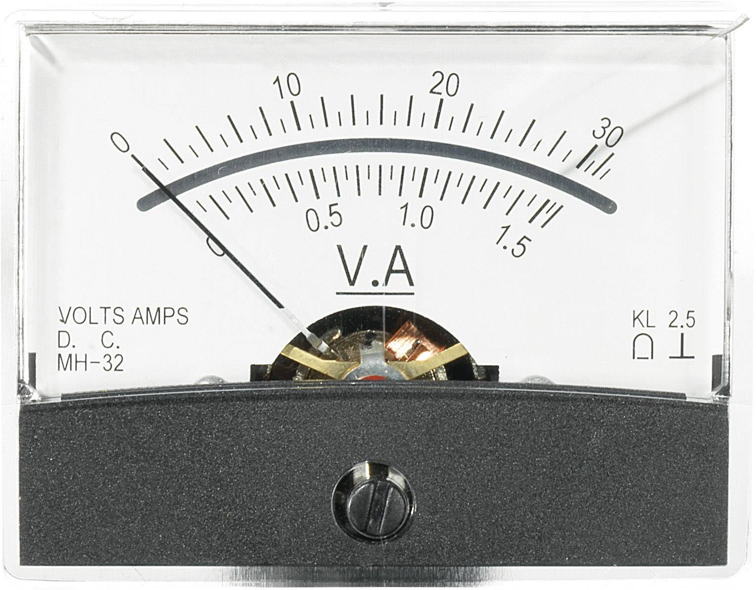 VOLTCRAFT AM-60X46/30V/1,5A/DC AM-60X46/30V/1,5A/DC Einbau-Messgerät AM-60X46/30V/1,5A/DC 30 V/1.5A Drehspule