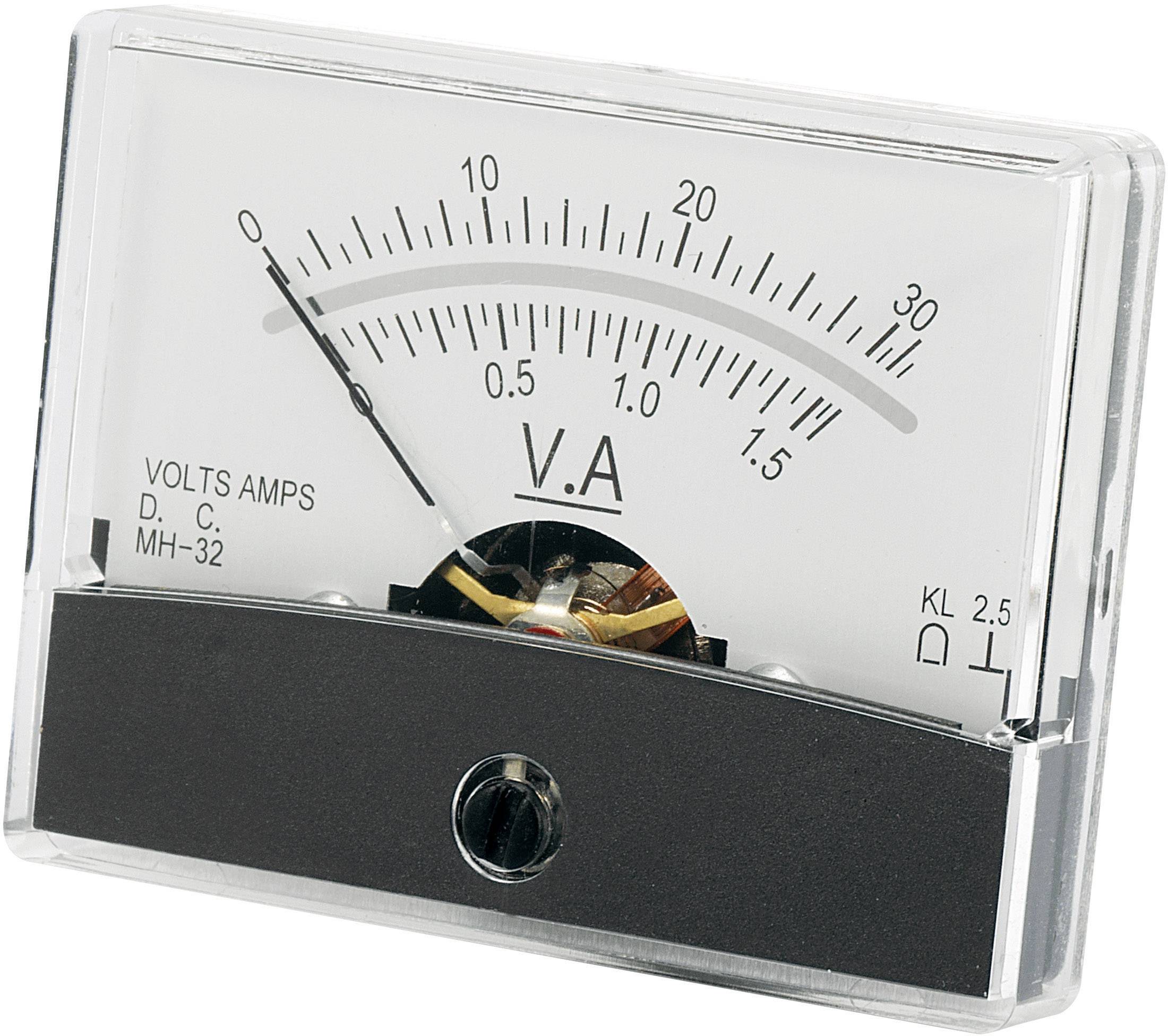 VOLTCRAFT AM-60X46/30V/1,5A/DC AM-60X46/30V/1,5A/DC Einbau-Messgerät AM-60X46/30V/1,5A/DC 30 V/1.5