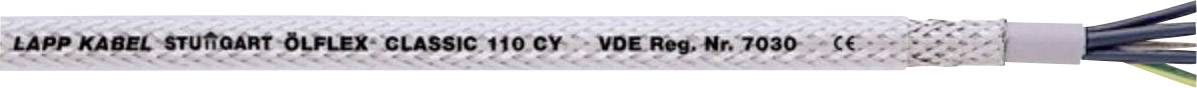 Ein Kabel der Marke 'Stuttgard Ölflex Classic 110 CY', gekennzeichnet mit VDE Reg. Nr. 7030, zeigt einzelne Drahtenden.