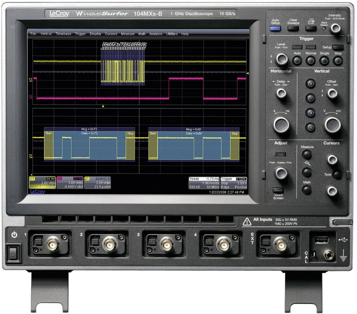 Teledyne LeCroy WS44MXs-B Digital-Oszilloskop 400 MHz 4-Kanal 5 GSa/s 16 Mpts 8 Bit Digital-Speicher (DSO) 1 St.