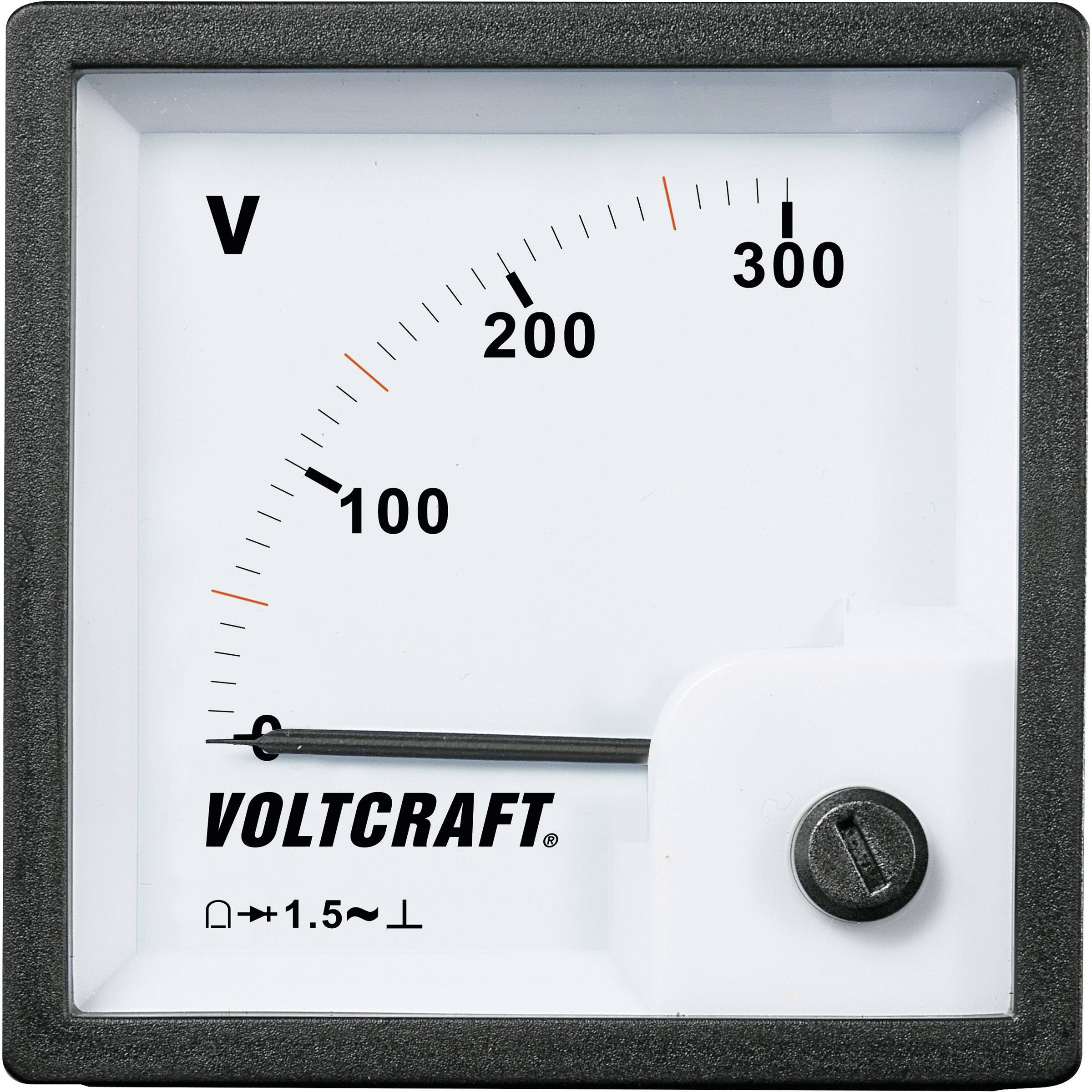 VOLTCRAFT AM-72x72/300V AM-72x72/300V Analog-Einbaumessgerät AM-72x72/300V 300V Drehspule