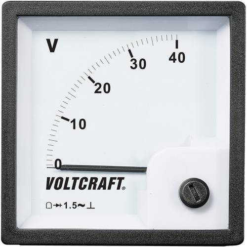 VOLTCRAFT AM-72x72/40V Analog-Einbaumessgerät AM-72x72/40V 40V