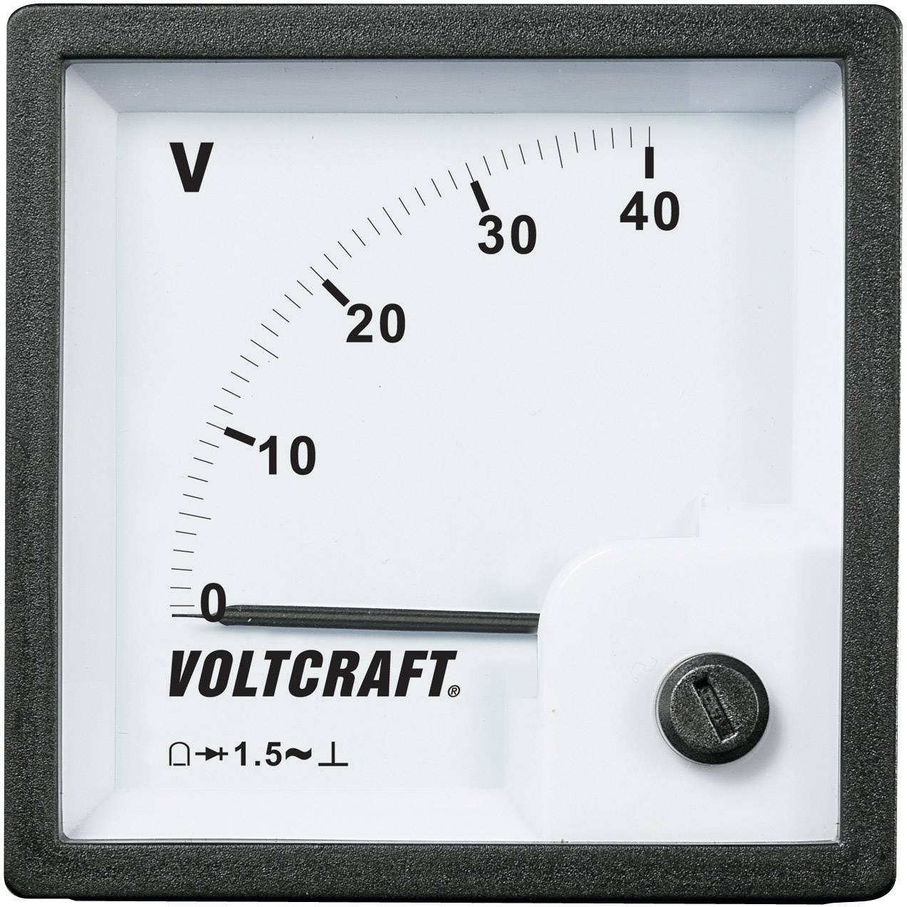VOLTCRAFT AM-72x72/40V AM-72x72/40V Analog-Einbaumessgerät AM-72x72/40V 40V Drehspule