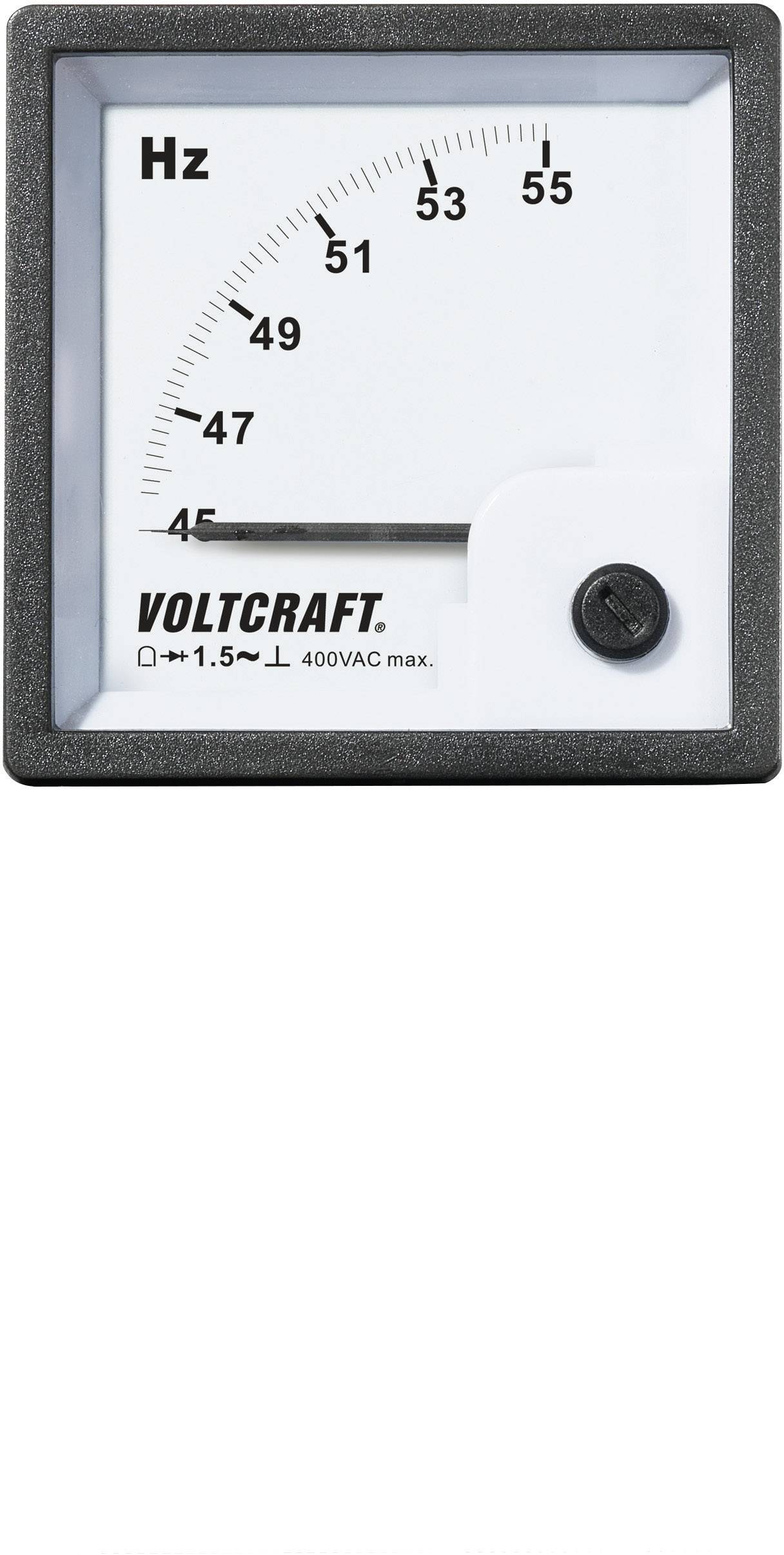 VOLTCRAFT AM-72X72/50HZ AM-72X72/50HZ Analog-Einbaumessgerät AM-72X72/50HZ 45 - 55 Hz Drehspule