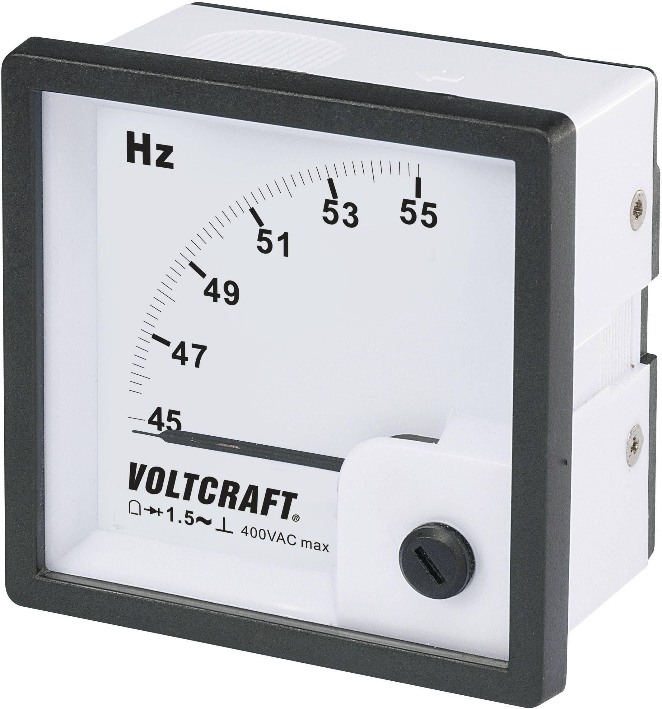 VOLTCRAFT AM-72X72/50HZ AM-72X72/50HZ Analog-Einbaumessgerät AM-72X72/50HZ 45 - 55Hz Drehspule