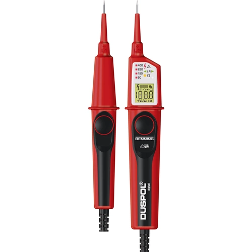 Benning DUSPOL digital Zweipoliger Spannungsprüfer CAT III 1000 V, CAT IV 600 V LCD, Vibration, Aku Benning DUSPOL digital Zweipoliger Spannungsprüfer CAT III 1000 V, CAT IV 600 V LCD, Vibration, Aku