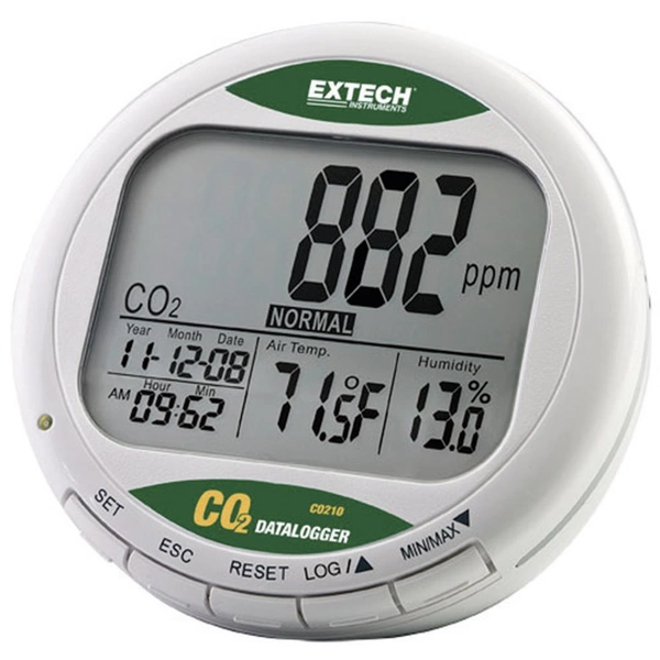 Extech CO210 Kohlendioxid-Messgerät 0 - 9999 ppm Extech CO210 Kohlendioxid-Messgerät 0 - 9999 ppm