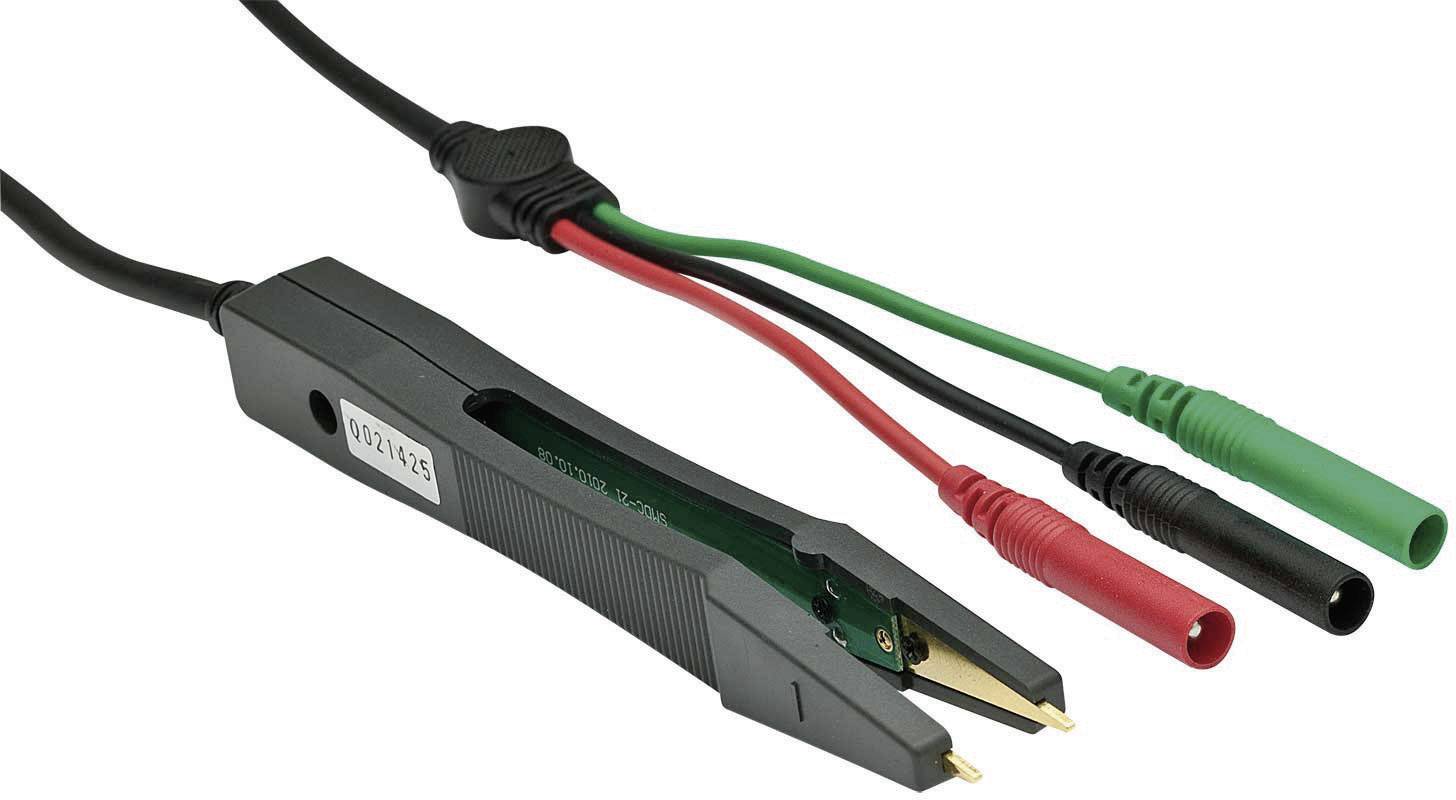 Extech LCR203 Messleitung [Lamellenstecker 4 mm - Prüfspitze] 0.56 m Schwarz 1 St.