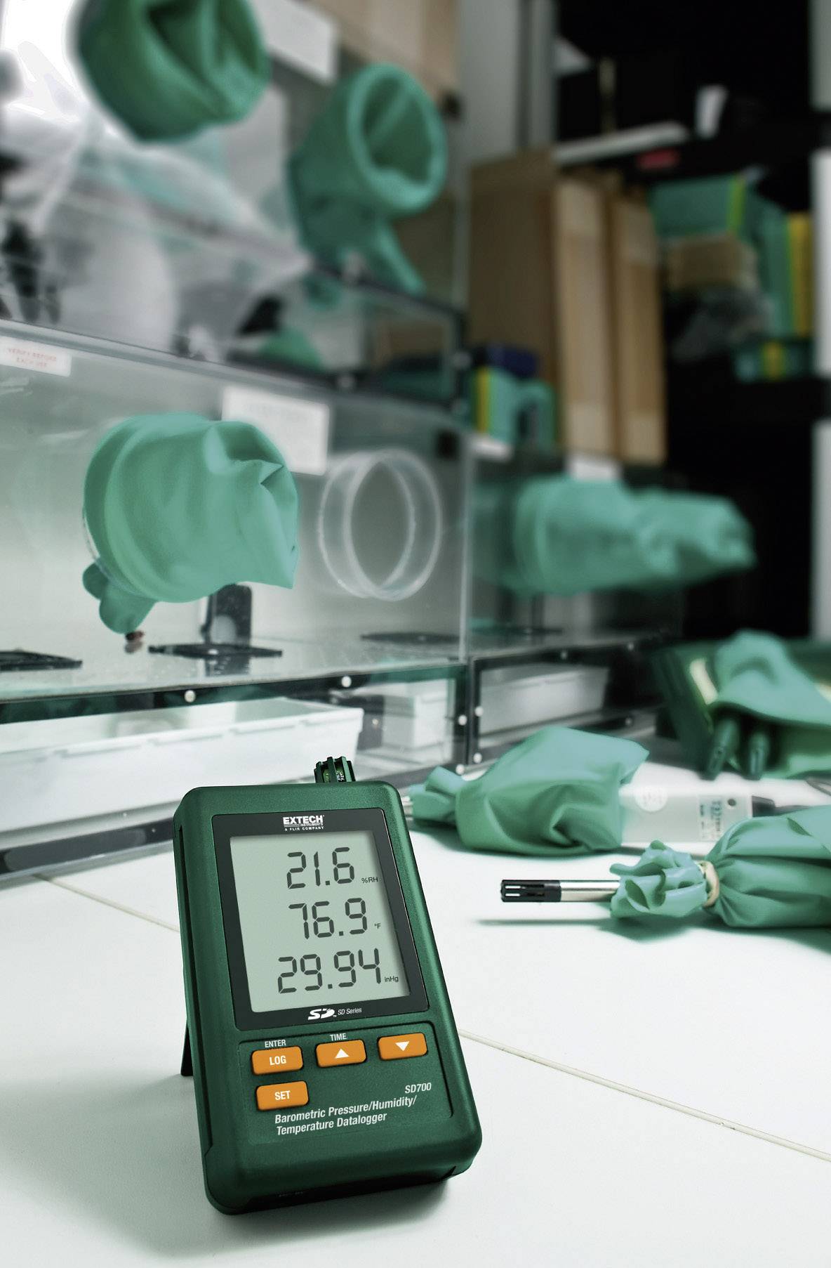 Extech SD700 SD700 Multi-Datenlogger Messgröße Temperatur, Luftdruck, Luftfeuchtigkeit 0 bis +50°C 10 bis 90% rF 10 - 1100hPa