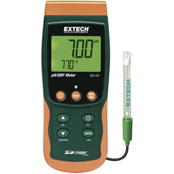 Extech SDL100 Kombi-Messgerät pH-Wert, Redox (ORP), Temperatur Extech SDL100 Kombi-Messgerät pH-Wert, Redox (ORP), Temperatur