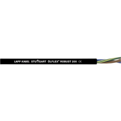 LAPP ÖLFLEX® ROBUST 200 Steuerleitung 3G 1mm² Schwarz 21801-100 100m