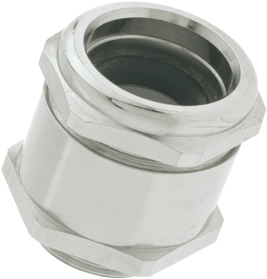 Metallverbindungsmutter, zylindrische Form, mit Schraubgewinde, für Rohr- oder Kabelverbindungen in technischen Installationen.
