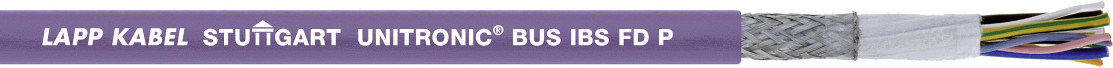 'Lapp Kabel Stuttgart UNITRONIC BUS IBS FD P', zeigt ein industrielles Kabel mit detaillierten Schutzschichten und verschiedenen farbigen Leitern.