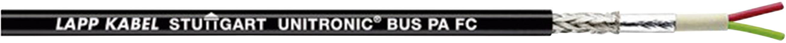 Ein mehradriges, schwarzes Kabel mit der Aufschrift 'Lapp Kabel Stuttgart UNITRONIC BUS PA FC' und farblich codierten Drähten.
