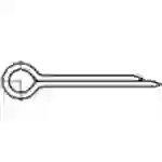 TOOLCRAFT Splinte 22mm Stahl galvanisch verzinkt 250St. TOOLCRAFT Splinte 22mm Stahl galvanisch verzinkt 250St.