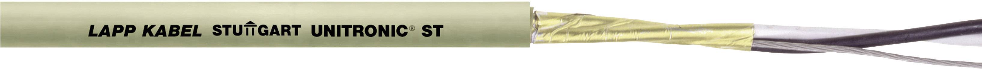Dreipoliges Kabel mit Beschriftung 'LAPP KABEL STUTTGART UNITRONIC ST', eines mit gelber Isolation, andere mit schwarzer und grauer.